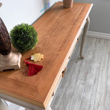 Load image into Gallery viewer, Classic Natural Wood Top Sandy Entryway/ Console Table - Furniture MaRiTama HOME