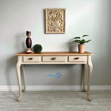 Load image into Gallery viewer, Classic Natural Wood Top Sandy Entryway/ Console Table - Furniture MaRiTama HOME