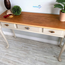 Load image into Gallery viewer, Classic Natural Wood Top Sandy Entryway/ Console Table - Furniture MaRiTama HOME