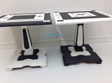 Load image into Gallery viewer, Contemporary Boho Graphite and White Side / End Accent Table Set - Furniture MaRiTama HOME