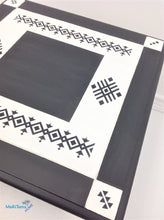 Load image into Gallery viewer, Contemporary Boho Graphite and White Side / End Accent Table Set - Furniture MaRiTama HOME