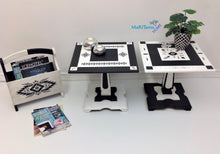 Load image into Gallery viewer, Contemporary Boho Graphite and White Side / End Accent Table Set - Furniture MaRiTama HOME