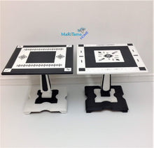Load image into Gallery viewer, Contemporary Boho Graphite and White Side / End Accent Table Set - Furniture MaRiTama HOME