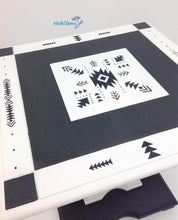 Load image into Gallery viewer, Contemporary Boho Graphite and White Side / End Accent Table Set - Furniture MaRiTama HOME