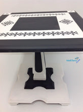 Load image into Gallery viewer, Contemporary Boho Graphite and White Side / End Accent Table Set - Furniture MaRiTama HOME