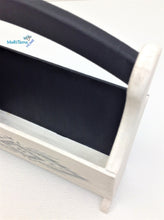 Load image into Gallery viewer, Contemporary Boho Style Black & White Magazine Rack - Home Decor MaRiTama HOME