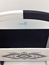 Load image into Gallery viewer, Contemporary Boho Style Black & White Magazine Rack - Home Decor MaRiTama HOME