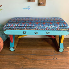 Load image into Gallery viewer, Custom made Boho Aztec Upholstered Bench - Custommade MaRiTama HOME