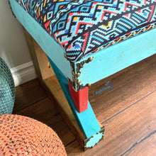 Load image into Gallery viewer, Custom made Boho Aztec Upholstered Bench - Custommade MaRiTama HOME