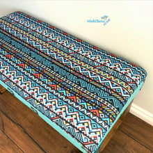 Load image into Gallery viewer, Custom made Boho Aztec Upholstered Bench - Custommade MaRiTama HOME