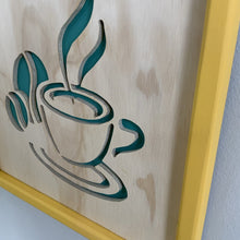 Load image into Gallery viewer, Custom made Hand-Cut Coffee Wooden Frame - Home Decor MaRiTama HOME