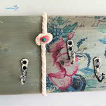 Load image into Gallery viewer, Custom made Rustic Flower Key Holder - Home Decor MaRiTama HOME