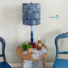 Load image into Gallery viewer, Denim Lamp with Ombre Stand - Home Decor MaRiTama HOME