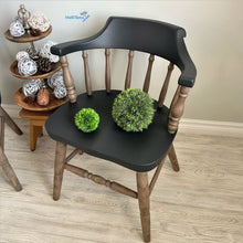 Load image into Gallery viewer, Farmhouse Brown / Black Captain Chairs - Furniture MaRiTama HOME