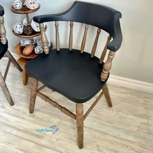 Load image into Gallery viewer, Farmhouse Brown / Black Captain Chairs - Furniture MaRiTama HOME