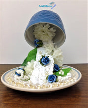 Load image into Gallery viewer, Handmade Blue Rose Milky Way Falling Teacup - Home Decor MaRiTama HOME