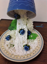 Load image into Gallery viewer, Handmade Blue Rose Milky Way Falling Teacup - Home Decor MaRiTama HOME