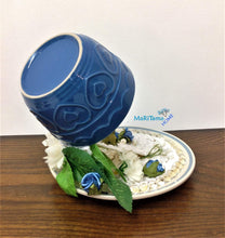 Load image into Gallery viewer, Handmade Blue Rose Milky Way Falling Teacup - Home Decor MaRiTama HOME