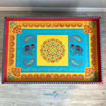 Load image into Gallery viewer, Indian Art Coral and Turquoise Coffee Table - Coffee Tables MaRiTama HOME