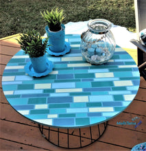 Load image into Gallery viewer, Indoor / Outdoor Blue Brick Table - Furniture MaRiTama HOME