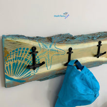 Load image into Gallery viewer, Live Edge Anchors Towel / Coat Rack - Coat & Hat Racks MaRiTama HOME