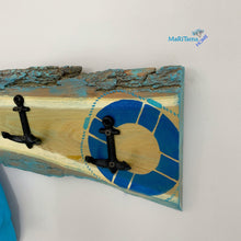 Load image into Gallery viewer, Live Edge Anchors Towel / Coat Rack - Coat & Hat Racks MaRiTama HOME