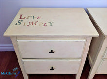 Load image into Gallery viewer, Live Simply Dream Big Night Stands - Furniture MaRiTama HOME