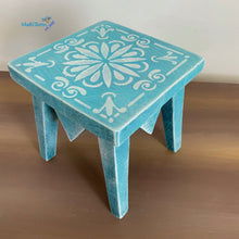 Load image into Gallery viewer, Miniature Island Boho Blue Table and Chair Set - Home Decor MaRiTama HOME