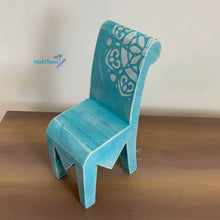 Load image into Gallery viewer, Miniature Island Boho Blue Table and Chair Set - Home Decor MaRiTama HOME