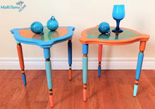 Load image into Gallery viewer, Mix Match Resin Top Side table Set - Furniture MaRiTama HOME