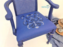 Load image into Gallery viewer, Napoleon’s Blue Throne Chair - Furniture MaRiTama HOME