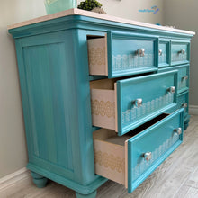 Load image into Gallery viewer, Ocean Blue Lace Trimming Dresser - Furniture MaRiTama HOME