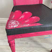 Load image into Gallery viewer, Pink & Black French Provincial Antique Cane Flower Chair Set - Furniture MaRiTama HOME
