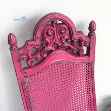 Load image into Gallery viewer, Pink & Black French Provincial Antique Cane Flower Chair Set - Furniture MaRiTama HOME