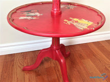 Load image into Gallery viewer, Retro 50’s Double Tier Red Accent Table - Furniture MaRiTama HOME