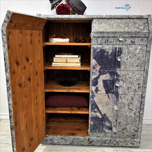 Load image into Gallery viewer, Retro Black Grey & White textured Lady Closet / Dresser / Cabinet - Furniture MaRiTama HOME