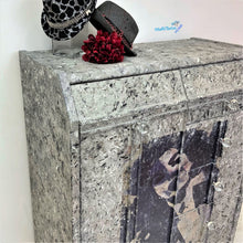 Load image into Gallery viewer, Retro Black Grey & White textured Lady Closet / Dresser / Cabinet - Furniture MaRiTama HOME