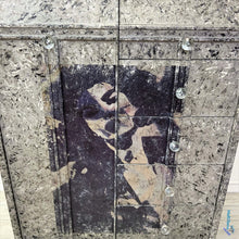 Load image into Gallery viewer, Retro Black Grey & White textured Lady Closet / Dresser / Cabinet - Furniture MaRiTama HOME