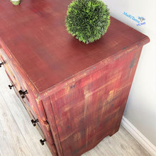 Load image into Gallery viewer, Retro Lady Brick Red Chest of Drawers / Dresser - Furniture MaRiTama HOME