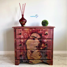 Load image into Gallery viewer, Retro Lady Brick Red Chest of Drawers / Dresser - Furniture MaRiTama HOME