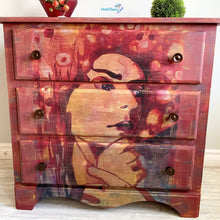 Load image into Gallery viewer, Retro Lady Brick Red Chest of Drawers / Dresser - Furniture MaRiTama HOME