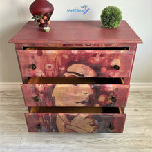 Load image into Gallery viewer, Retro Lady Brick Red Chest of Drawers / Dresser - Furniture MaRiTama HOME