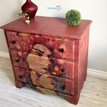 Load image into Gallery viewer, Retro Lady Brick Red Chest of Drawers / Dresser - Furniture MaRiTama HOME