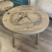 Load image into Gallery viewer, Round Farmhouse Horse Accent Coffee Table - Furniture MaRiTama HOME