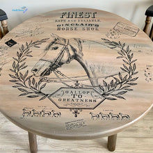 Load image into Gallery viewer, Round Farmhouse Horse Accent Coffee Table - Furniture MaRiTama HOME