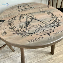 Load image into Gallery viewer, Round Farmhouse Horse Accent Coffee Table - Furniture MaRiTama HOME