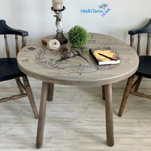 Load image into Gallery viewer, Round Farmhouse Horse Accent Coffee Table - Furniture MaRiTama HOME