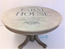 Load image into Gallery viewer, Round Wooden Grey Farmhouse Dining Table - Furniture MaRiTama HOME