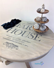 Load image into Gallery viewer, Round Wooden Grey Farmhouse Dining Table - Furniture MaRiTama HOME