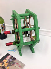 Load image into Gallery viewer, Rustic Green Wine Rack - Home Decor MaRiTama HOME
